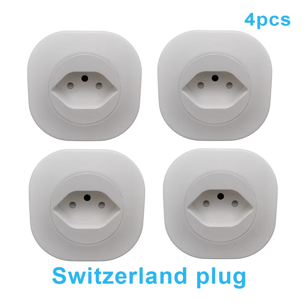 16A Mini Swiss Plug WiFi Smart Socket - TUYA App & Voice Control