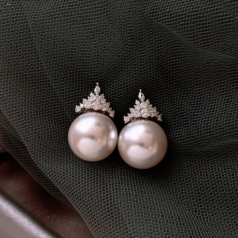 Accessible Luxury Pearl Female Best Selling Minority Design Earrings Zircon