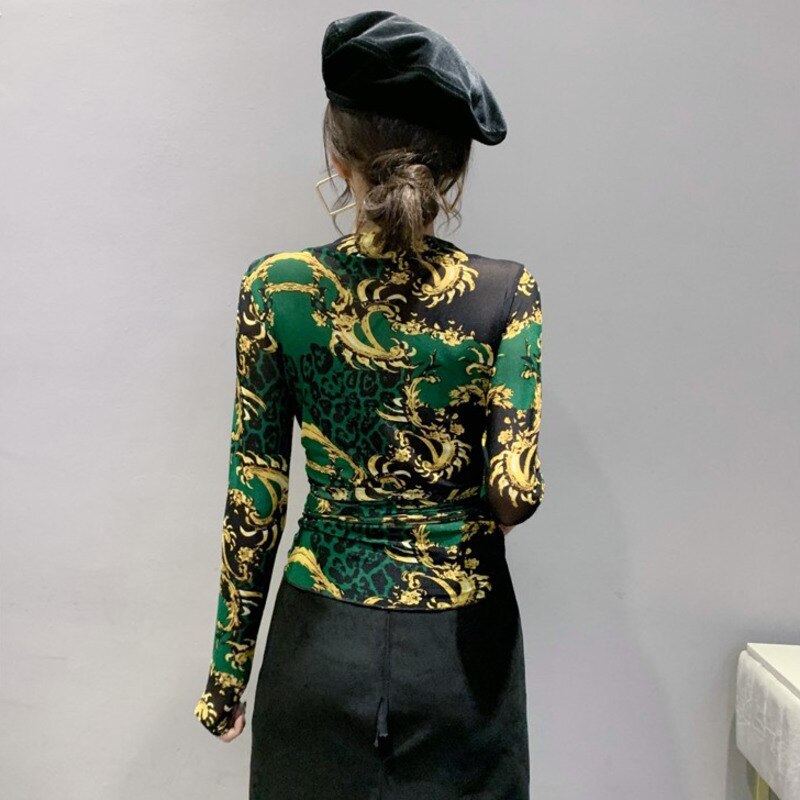 Street-wear Hip Hop Women's T-Shirt V-Neck Wrap