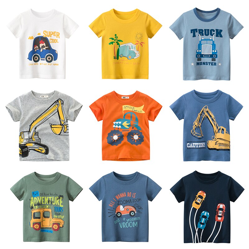 Boys T Shirt For Summer/Infant Kids Boy Girls Car T-Shirts