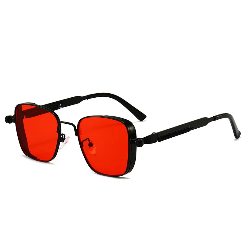 Men's Steampunk Square Large Frame Men's Sunglasses