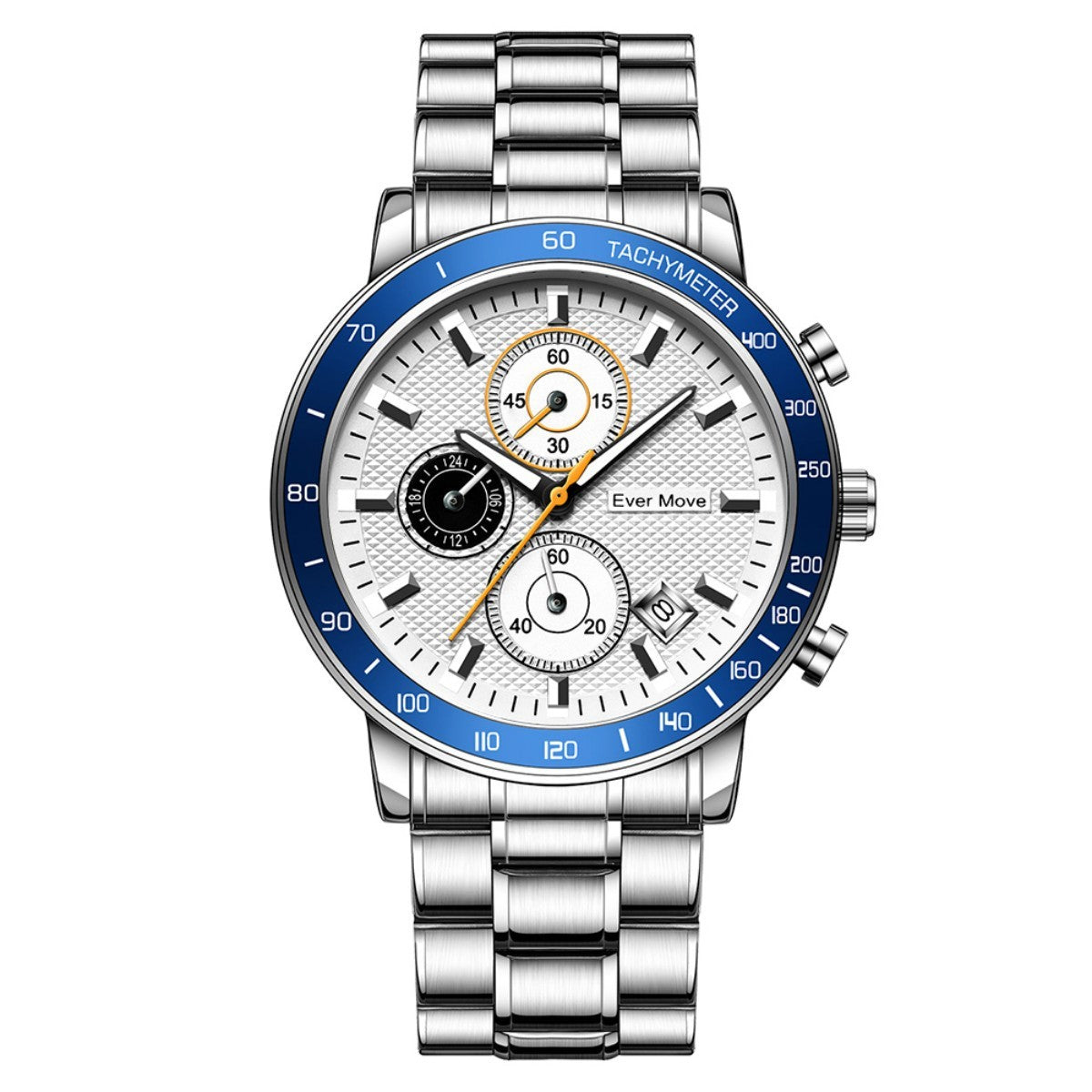 Luminous Waterproof Steel Three-Pin Watch