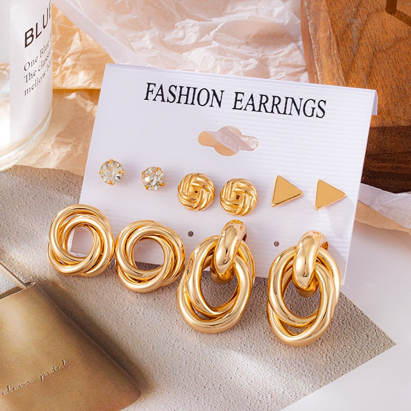 Round Hoop Earrings