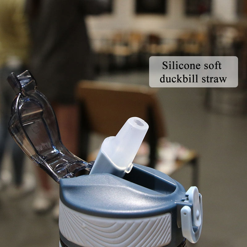 Sports Water Bottle With Straw