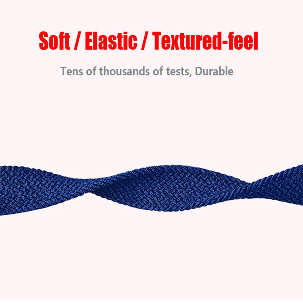 Nylon Braided Solo Loop Elastic Wristband for Mi band, xiaomi