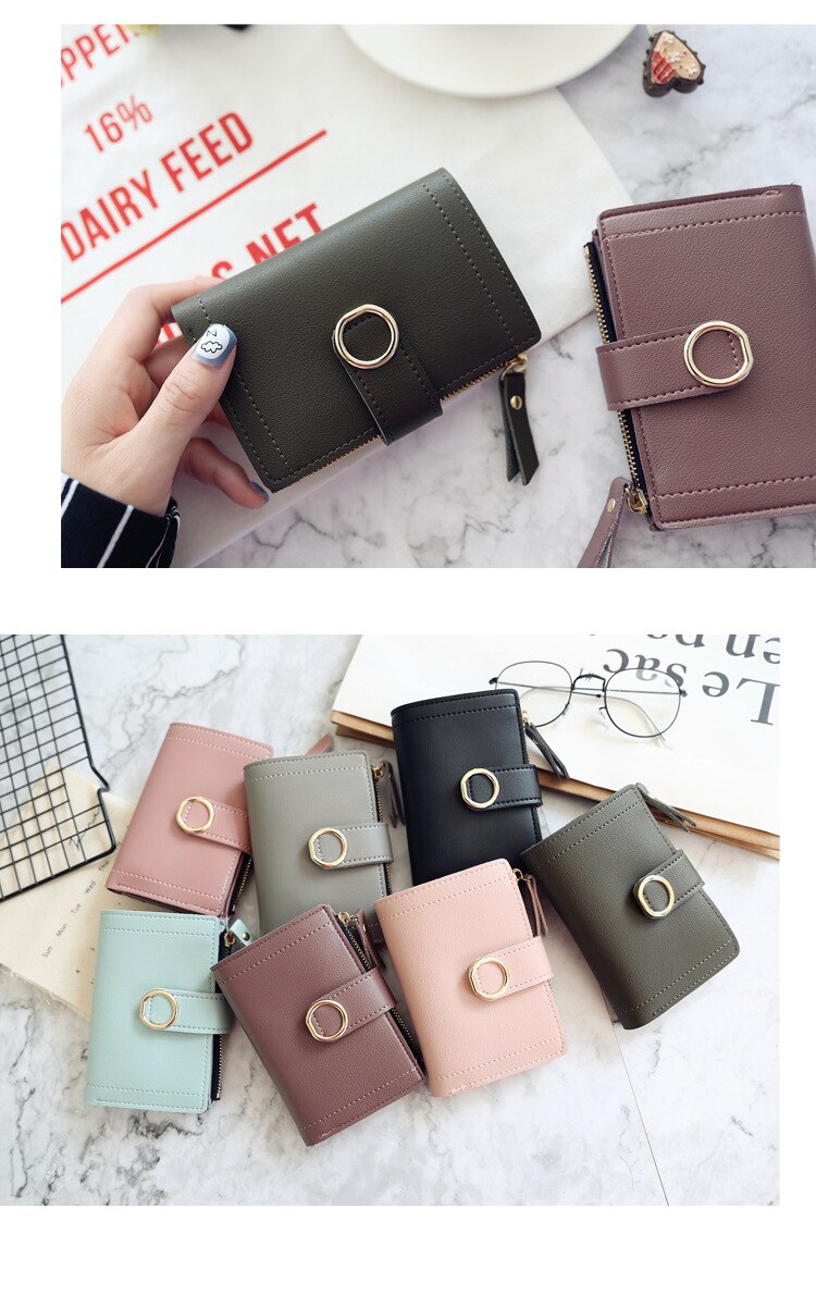 Women Wallets Small Fashion Brand Leather Purse