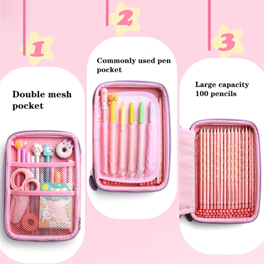 3D unicorn penna låda, Cartoon brevpapper låda