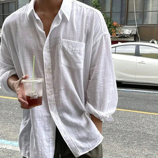 Korean Style Breathable Long Sleeves Shirt