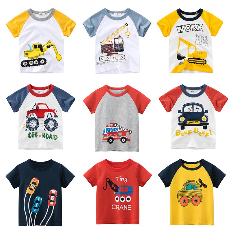 Boys T Shirt For Summer/Infant Kids Boy Girls Car T-Shirts