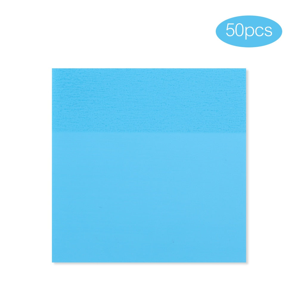 Self-Adhesive Transparent Sticky Notes Pad 50 Sheets Waterproof