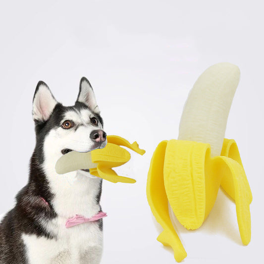 Interactive Squeezy Banana Toy for Pets