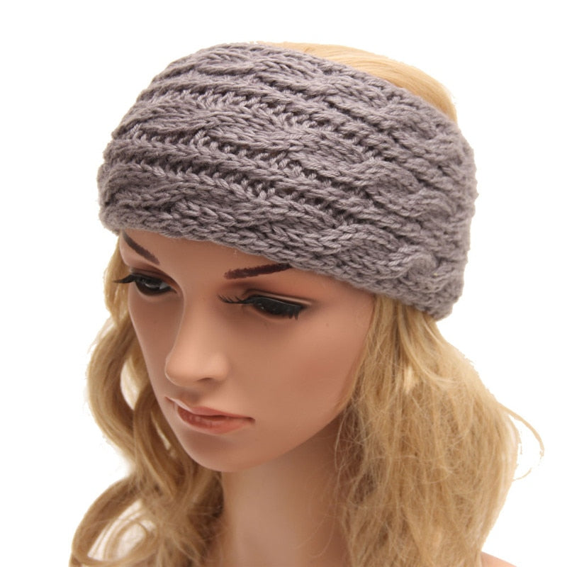 Weaving Wool Hair Band, Winter Ear Protection, Warm Headbands