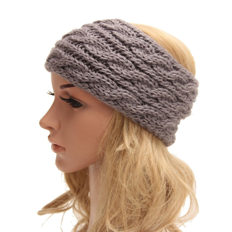 Weaving Wool Hair Band, Winter Ear Protection, Warm Headbands