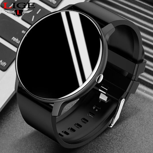 Smart Watch Men Full Touch Screen, Waterproof Bluetooth Sport Fitness Watch