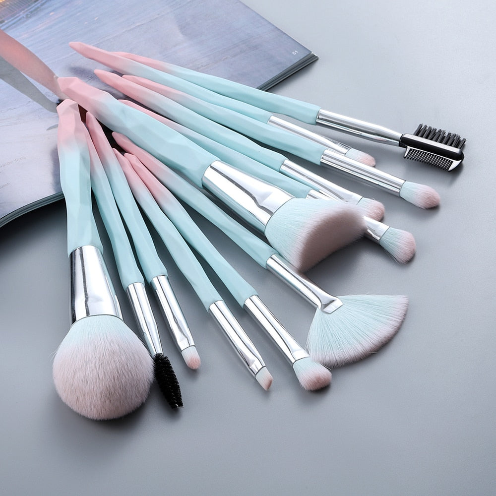 FLD 13/5 pcs Blue Makeup Brushes Set
