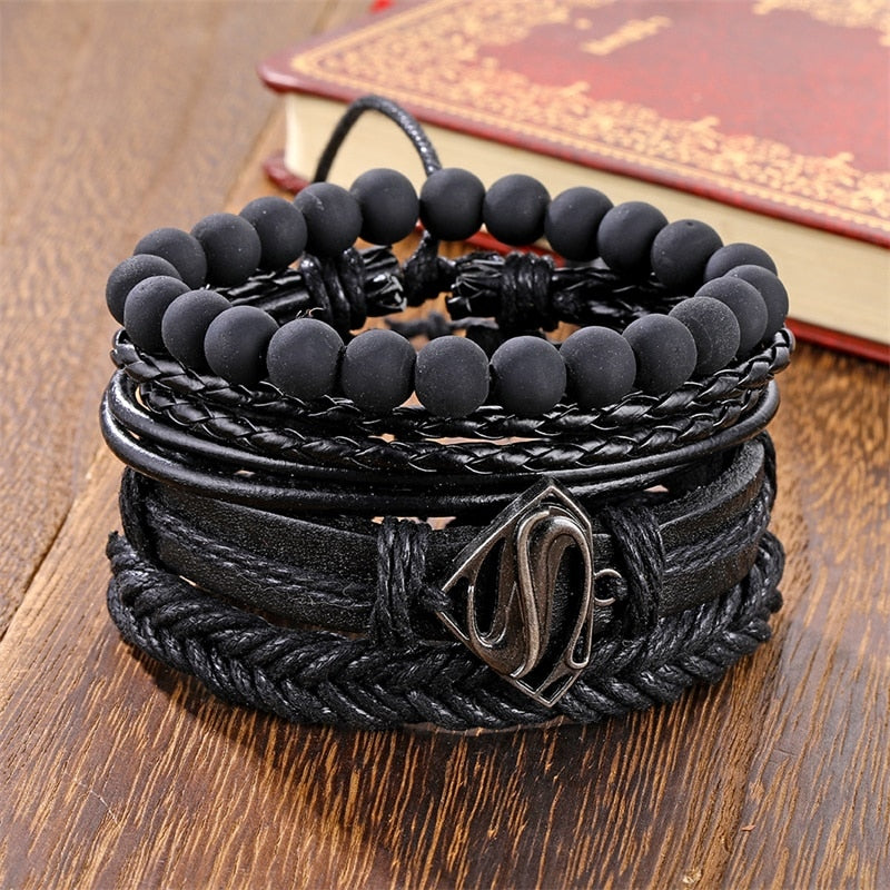 Black Bead Bracelets For Men