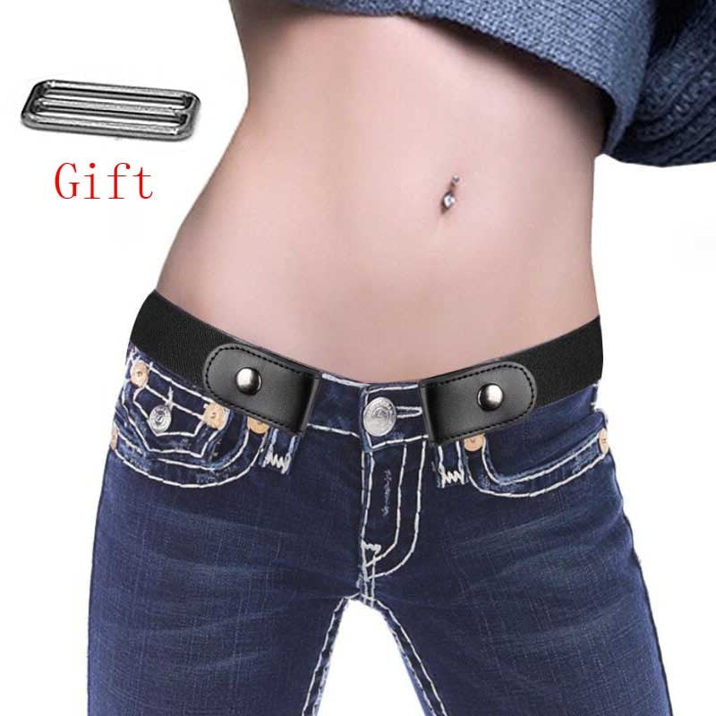 Buckle-Free Belt For Jean Pants, Dresses, Elastic Waist Belt For Women/Men