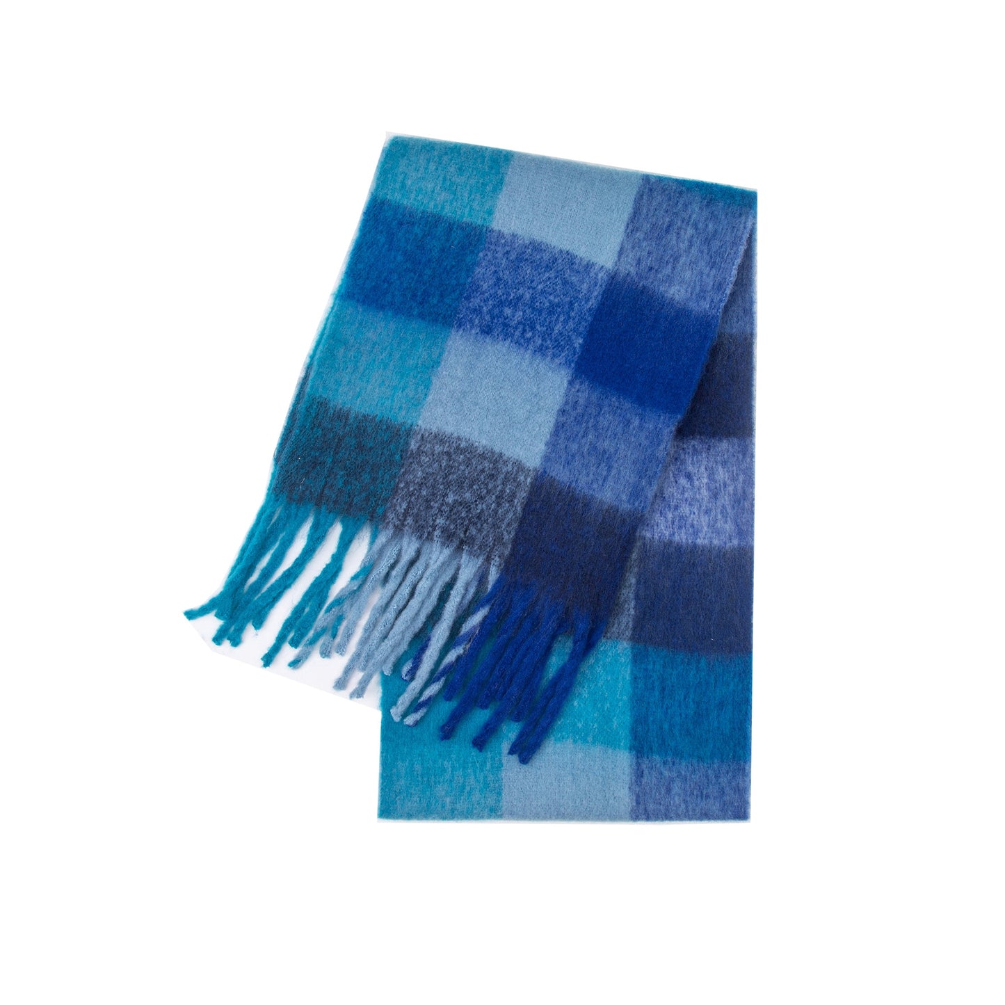 Cashmere Women Plaid Scarf, Winter Warm Shawl