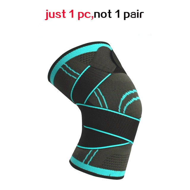 1 Piece Men's Compression Knee Brace Elastic Support Pads Knee Pads for Volleyball Basketball Cycling