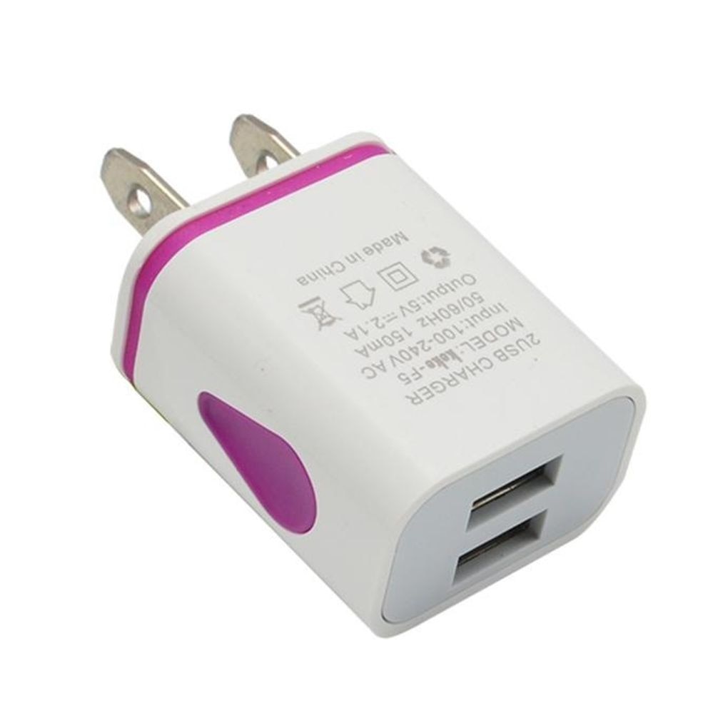 USB Wall Charger, Travel Plug Power Adapter Compatible for Phone