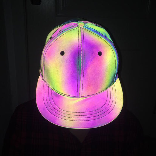 Colorful Reflective Light Baseball Cap