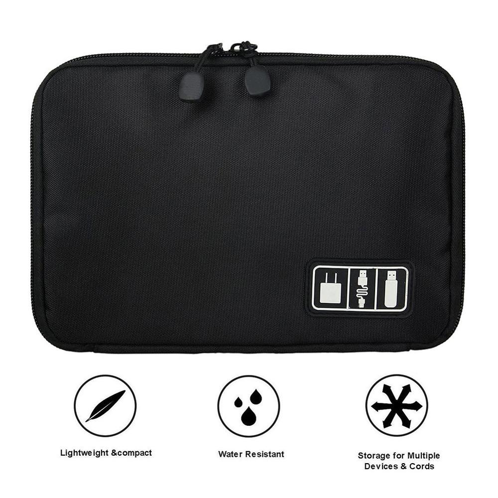 Cable Organizer System Kit Case, USB Data Cable Earphone Wire Pen Power Bank Storage Bags