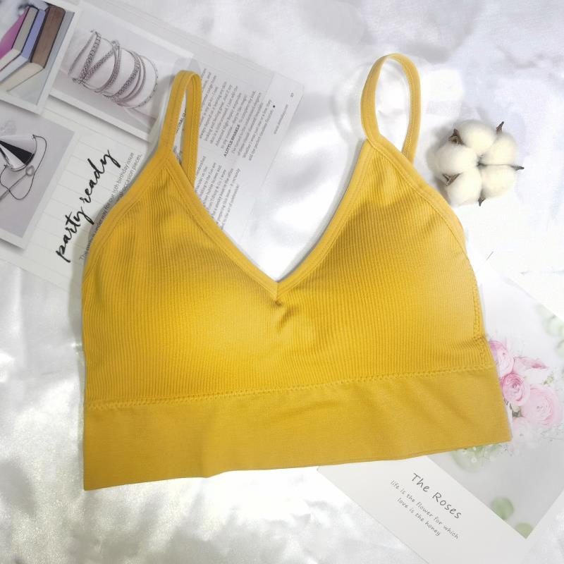 Women Crop Tops, Seamless Sports Lingerie, Tee Bra, Top Tank