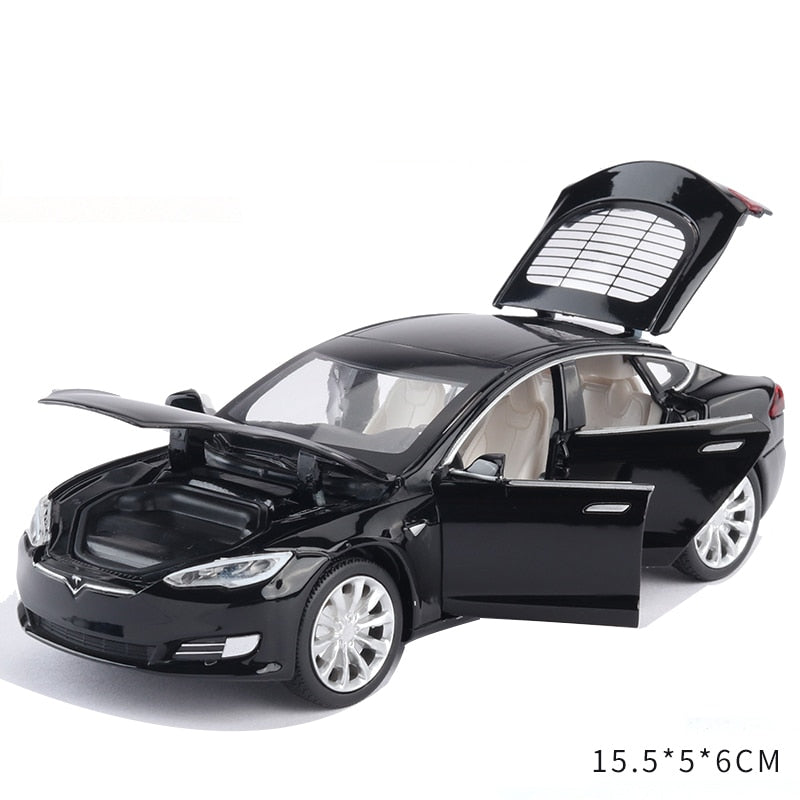 Tesla MODEL X MODEL 3 MODEL S Alloy Car Toy/Sound and light Car Toys