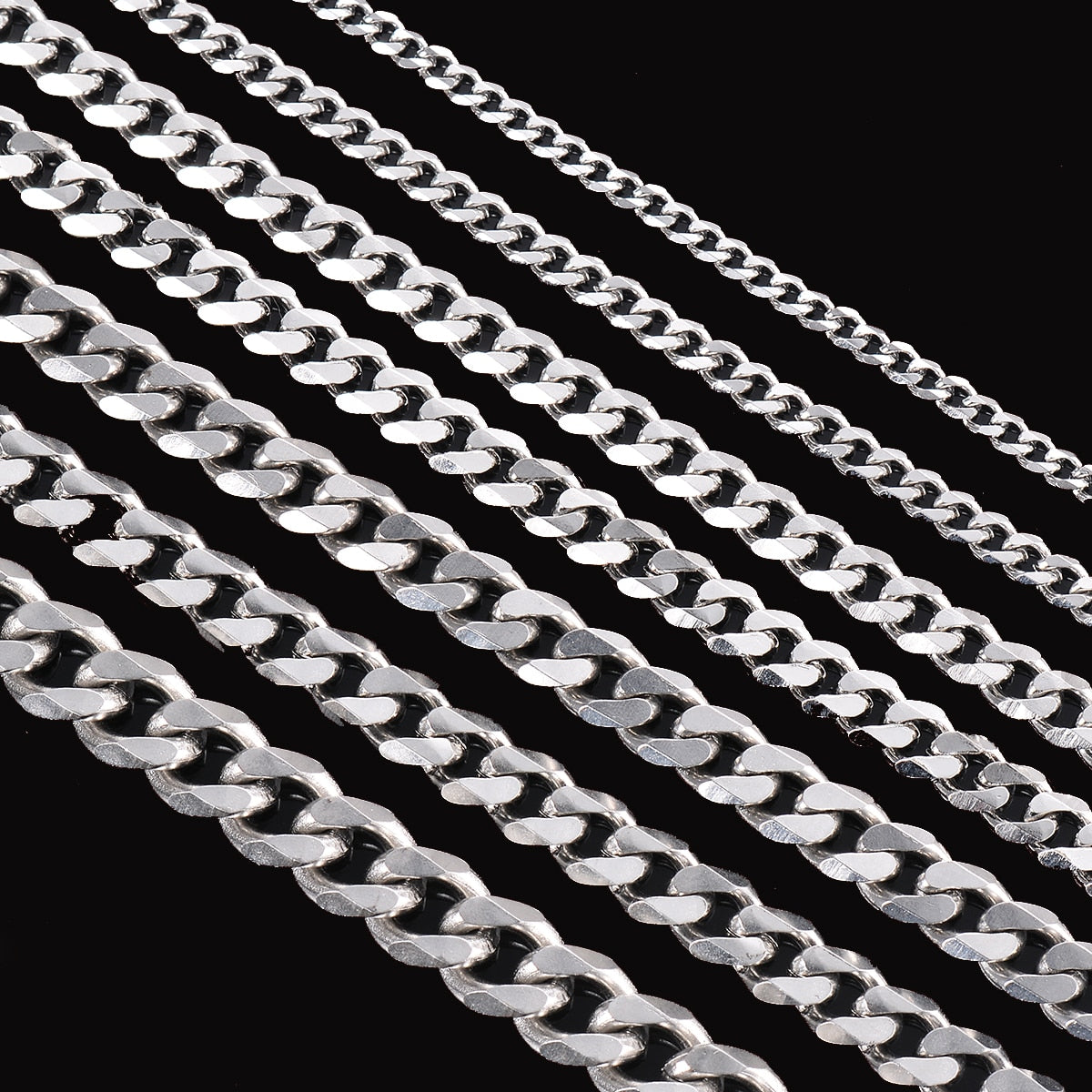 Men's Necklace Stainless Steel Cuban Chain Bracelet