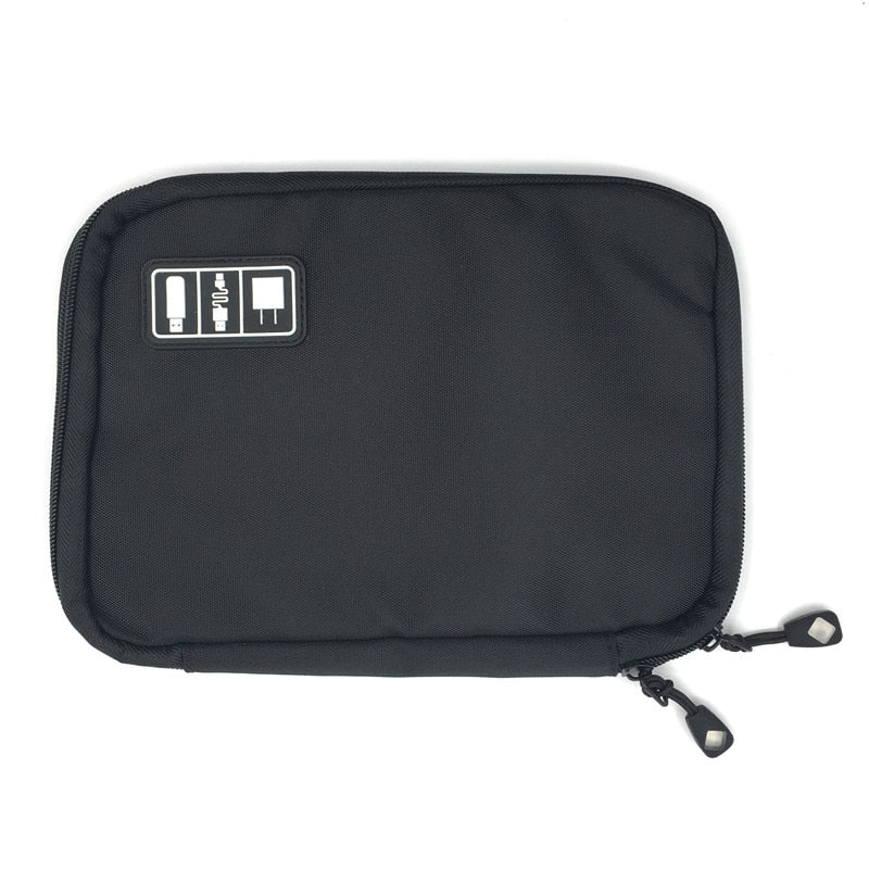 Cable Organizer System Kit Case, USB Data Cable Earphone Wire Pen Power Bank Storage Bags