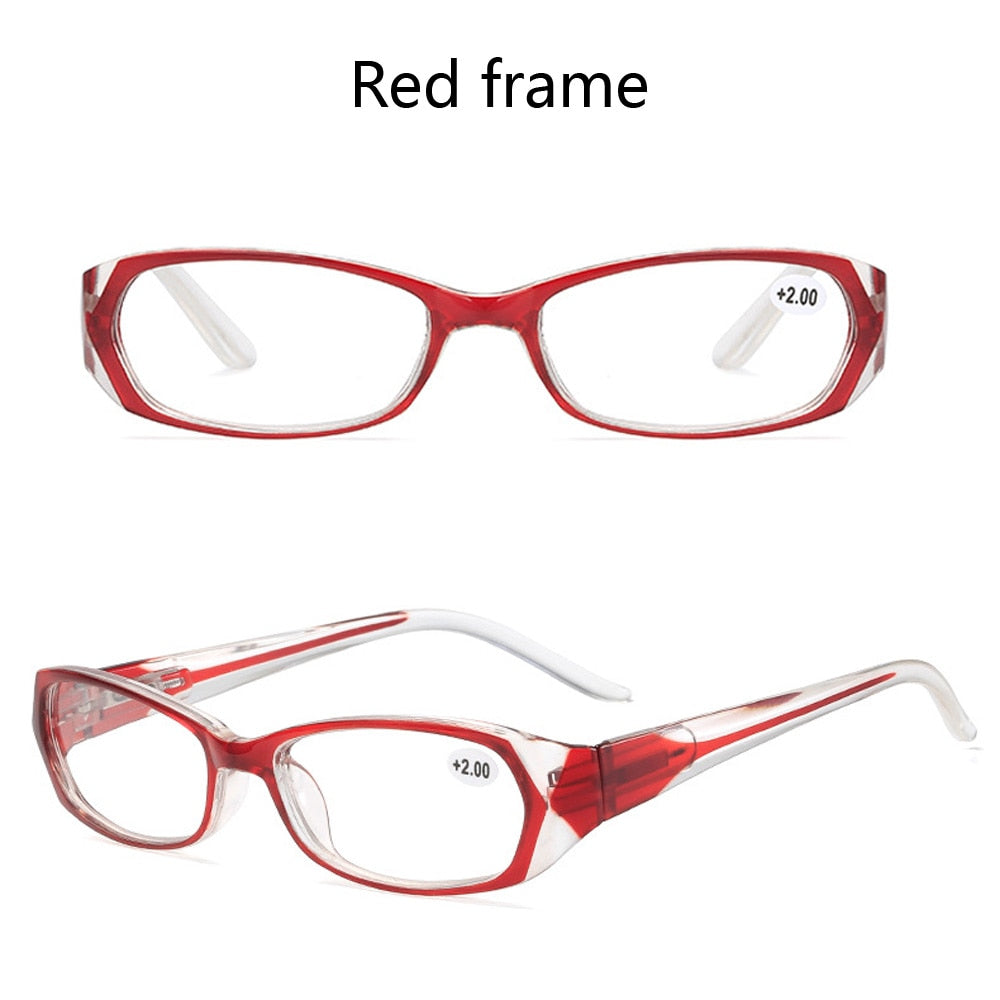Retro Anti Blue Ray Reading Glasses for Women, Computer Prescription Eyewear with +1.5 +2