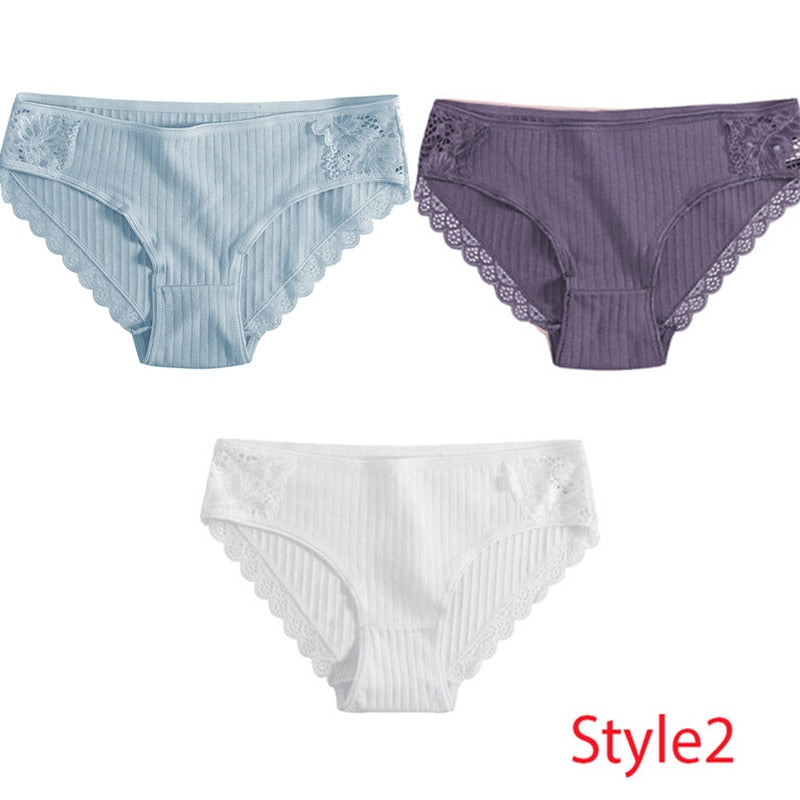 3PCS/Set Cotton Underwear Women/Panties Comfort Underpants