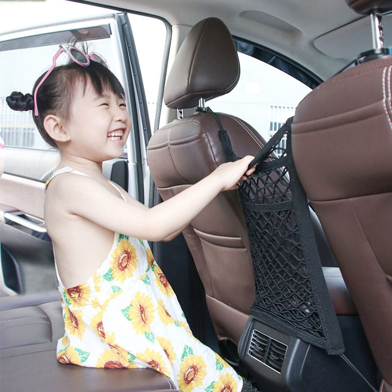 Car Interior Trunk Seat Back Elastic Mesh Net