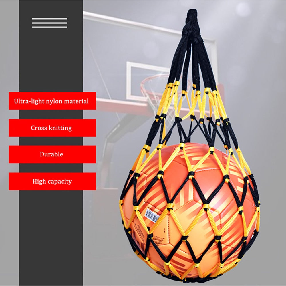1PC Football Net Bag Nylon, Soccer Basketball Volleyball Bag