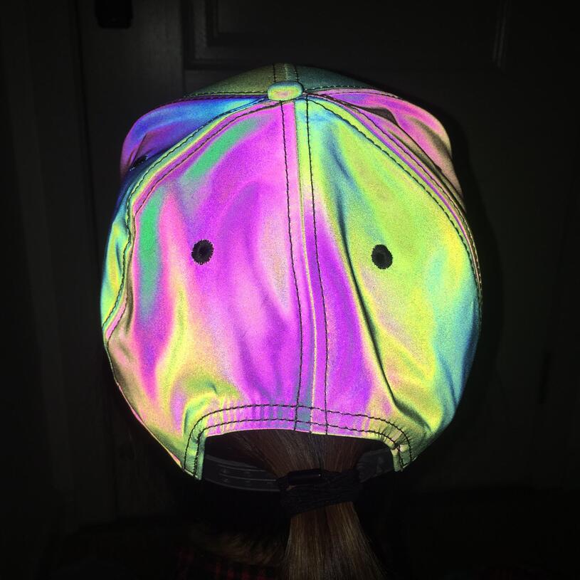Colorful Reflective Light Baseball Cap