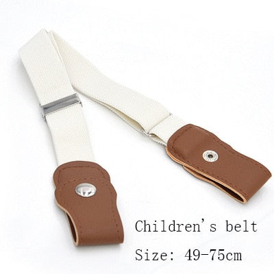 Buckle-Free Belt For Jean Pants, Dresses, Elastic Waist Belt For Women/Men