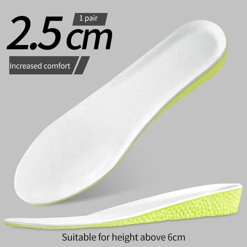 1.5-3.5cm Invisible Height Increase Insoles Foam Shoes