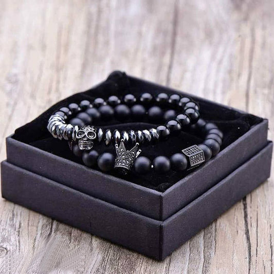 Matte Oxyn Stone Beads Bracelets