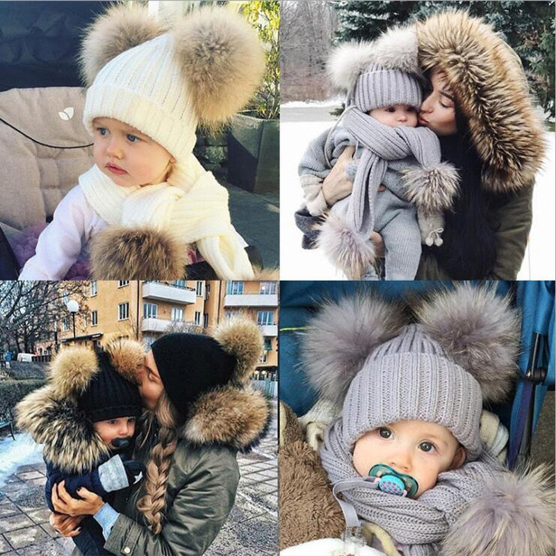 Mother & Kids Winter Hats