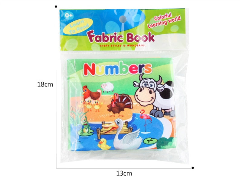 Hand Puppet Fabric Books, Newborn Baby Educational Cloth Book, Kids Early Learning Develop Reading Puzzle Book Toys