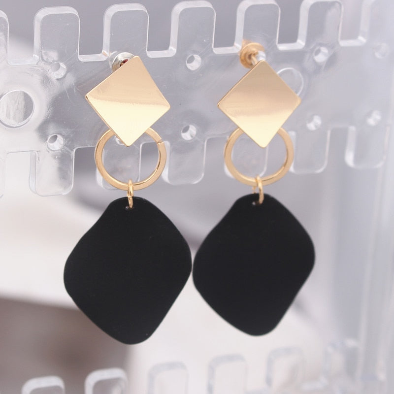 Elegant Geometric Drop Earrings