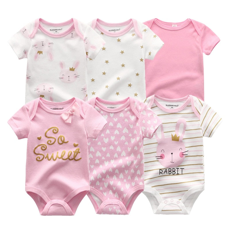 6PCS/Set Unisex Newborn Baby Boy Clothes