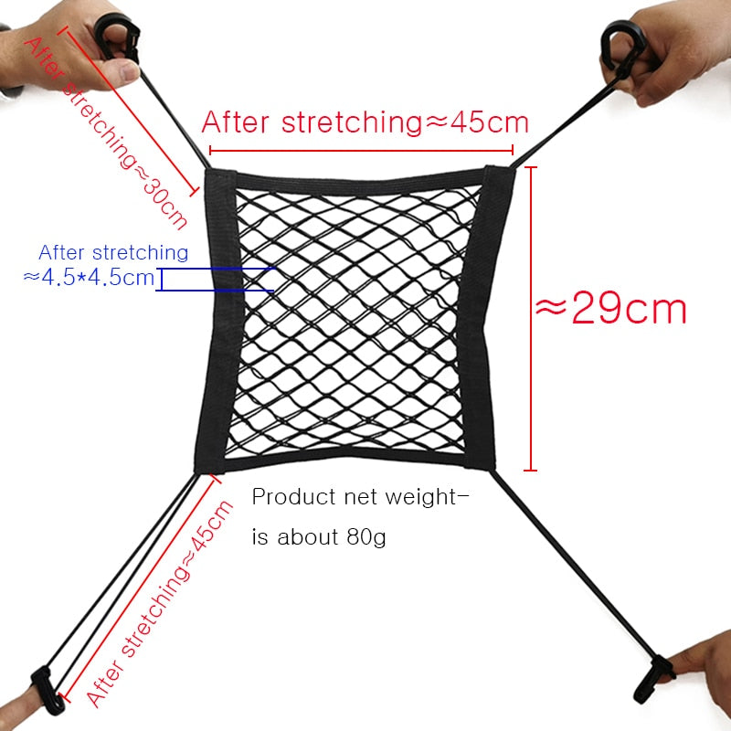 Car Interior Trunk Seat Back Elastic Mesh Net