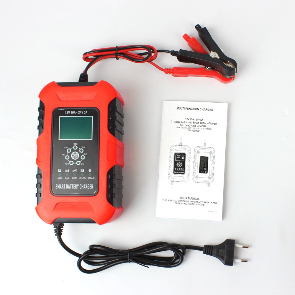 12V-24V 10A Full Automatic Battery Chargers