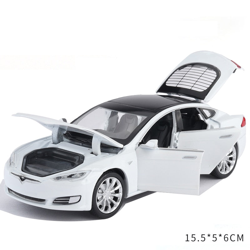 Tesla MODEL X MODEL 3 MODEL S Alloy Car Toy/Sound and light Car Toys