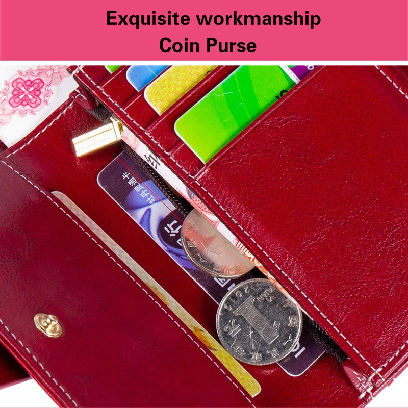 Leather Wallets for Women / Female Clutch Bag