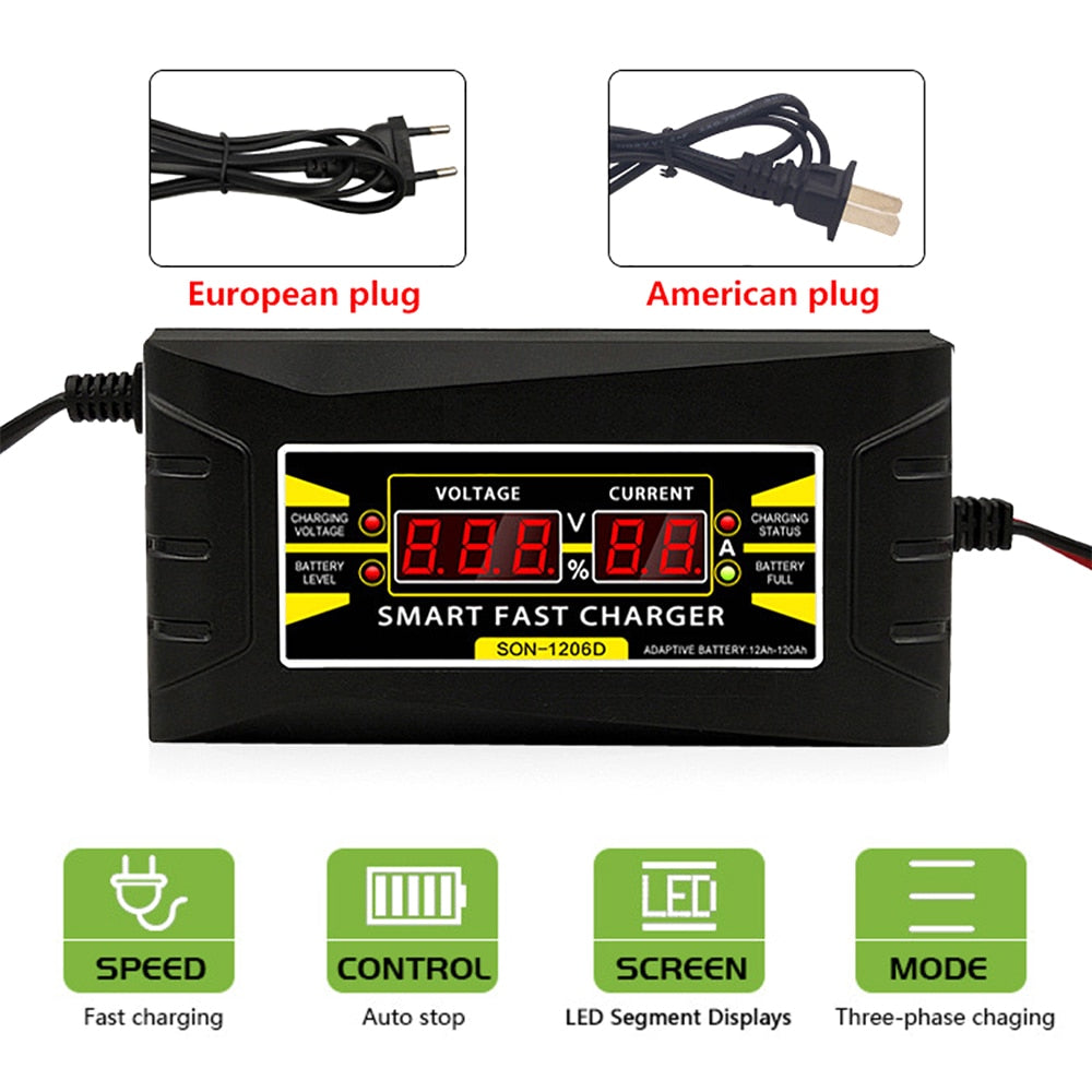 12V 6A Lead Acid Battery-chargers/Car Battery Charger 150V-250V