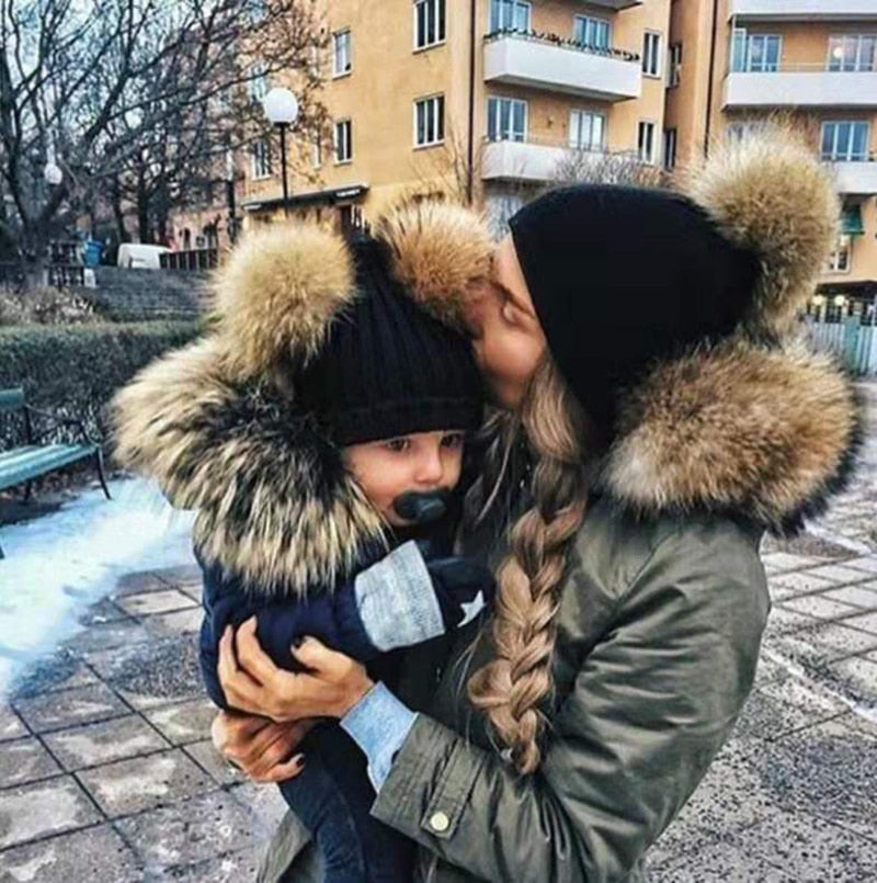 Mother & Kids Winter Hats