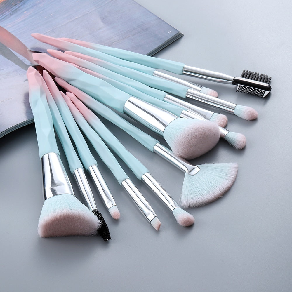 FLD 13/5 pcs Blue Makeup Brushes Set