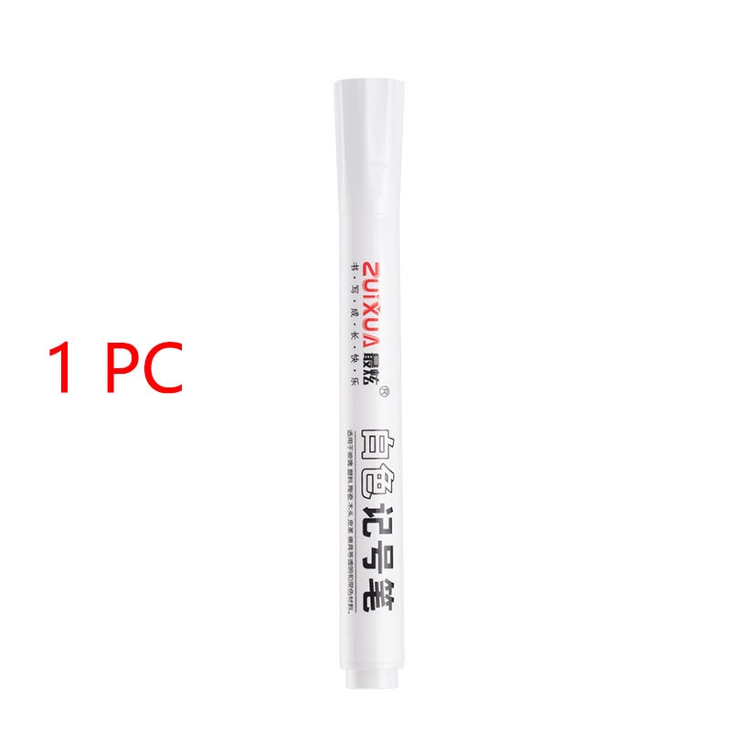 White Marker Pens set 2.0mm, Oily Waterproof White Gel Pen